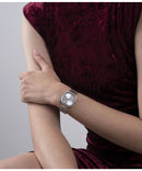 Guess Tapestry Ladies Watch Silver Mesh GW0354L1