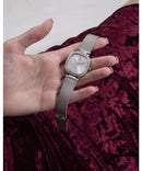 Guess Tapestry Ladies Watch Silver Mesh GW0354L1