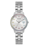 Guess Three Of Hearts Ladies Watch Silver GW0657L1