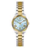 Guess Mini Luna Watch Ladies Two-Tone Pastel Blue Dial GW0687L4