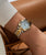 Guess Mini Luna Watch Ladies Two-Tone Pastel Blue Dial GW0687L4
