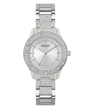 Guess Shooting Star Ladies Watch Silver GW0746L1
