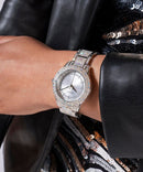 Guess Shooting Star Ladies Watch Silver GW0746L1