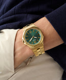 Guess Emperor Men's Watch Gold with Green Dial GW0849G2