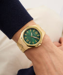 Guess Emperor Men's Watch Gold with Green Dial GW0849G2