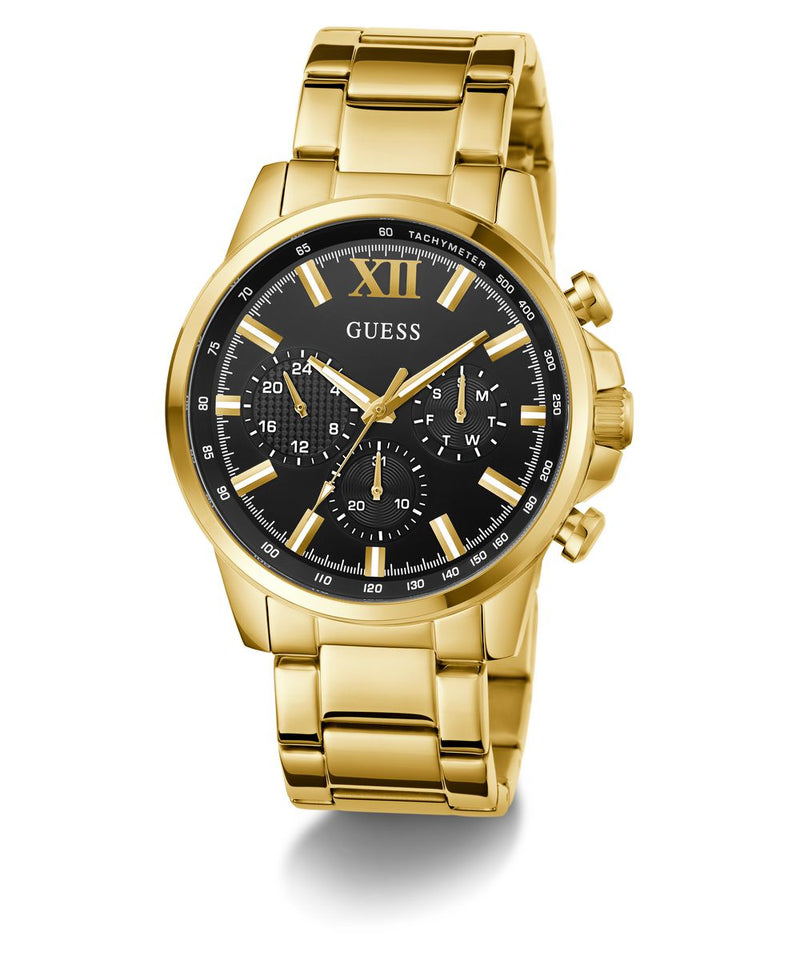 Guess Walker Men's Watch Gold with Black Dial GW0900G3
