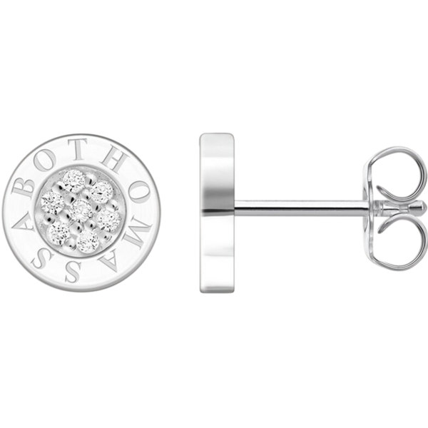 Thomas Sabo Stud Earrings Classic Pave Silver H1547-051-14