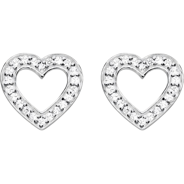 Thomas Sabo Stud Earrings Hearts Large Silver H1945-051-14