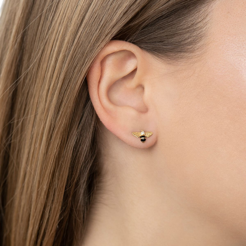 Thomas Sabo Stud Earrings Bee Gold H2052-565-7