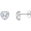 Thomas Sabo Stud Earrings Heart Shaped Halo Silver H2305-051-14 Thomas Sabo