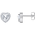 Thomas Sabo Stud Earrings Heart Shaped Halo Silver H2305-051-14