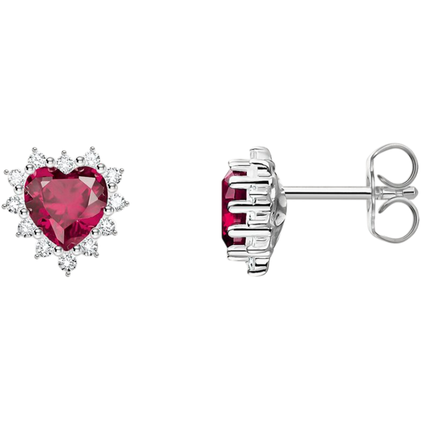 Thomas Sabo Stud Earring Silver Heart Romance H2315-013-10