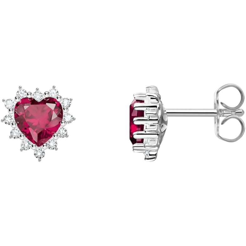 Thomas Sabo Stud Earring Silver Heart Romance H2315-013-10