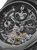 Ingersoll The Broadway Men's Watch Black Silicone Skeleton Automatic I12908