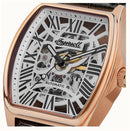 Ingersoll The California Men's Watch Rose Gold Black Leather Skeleton Automatic I14201
