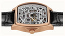 Ingersoll The California Men's Watch Rose Gold Black Leather Skeleton Automatic I14201