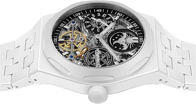 Ingersoll The Broadway Men's Watch White Ceramic Skeleton Automatic I15101