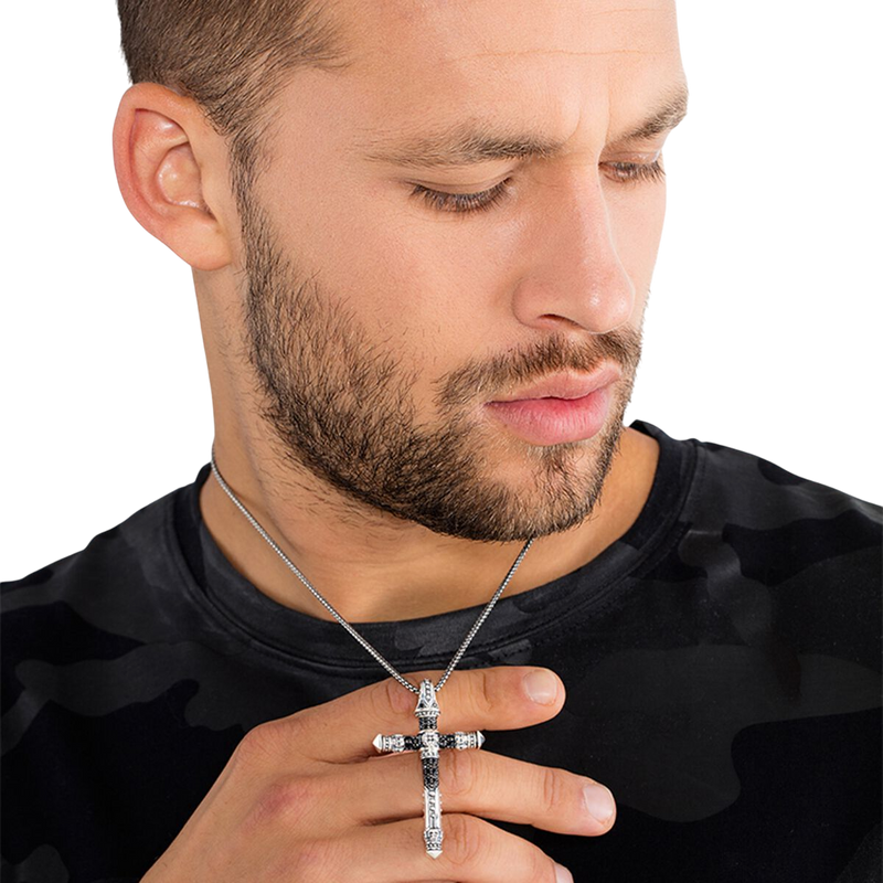 Thomas Sabo Venezia Necklace Blackened Silver KE1108-001-12 60 CM