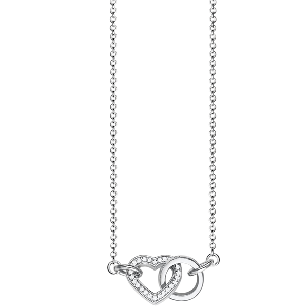 Thomas Sabo Heart Together Necklace Small SilverKE1643-051-14