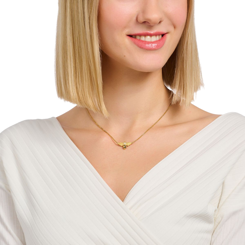 Thomas Sabo Necklace Bee Gold KE1866-414-7