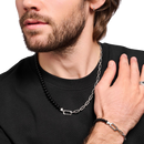 Thomas Sabo Necklace Black Beads And Silver Link KE2179-507-11 Thomas Sabo