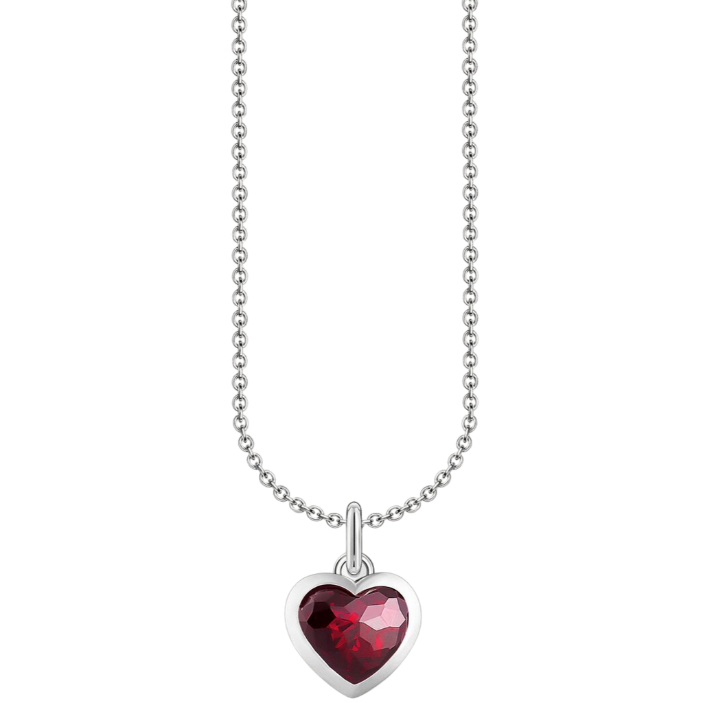 Thomas Sabo Necklace Heart Red Zirconia Silver KE2268-051-10