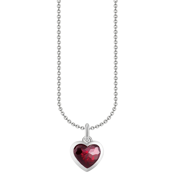 Thomas Sabo Necklace Heart Red Zirconia Silver KE2268-051-10