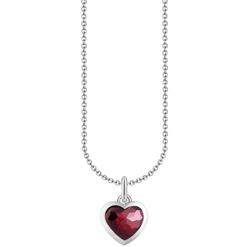 Thomas Sabo Necklace Heart Red Zirconia Silver KE2268-051-10