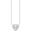 Thomas Sabo Necklace Heart Shape Halo White Zirconia Silver KE2280-051-14 Thomas Sabo