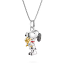 Thomas Sabo 18k Gold Plated Snoopy with Woodstock Pavé Pendant KE2345-565-7-L50V