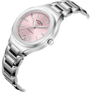 Rotary Kensington Watch Ladies Silver with Pink Dial LB05105/39 - WatchStatus Ltd