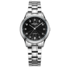 Rotary Dress Crystal Watch Ladies Black Dial LB05258/13 Rotary