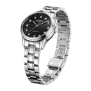 Rotary Dress Crystal Watch Ladies Black Dial LB05258/13