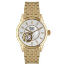 Rotary Skeleton Watch Ladies Gold Automatic LB90513/41
