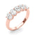Oval Five Stone Wedding Ring