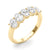 Oval Five Stone Wedding Ring