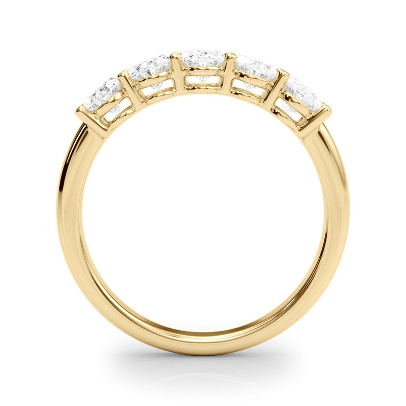Oval Five Stone Wedding Ring