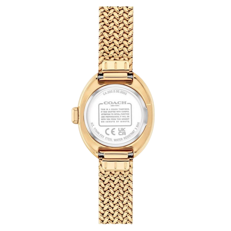 Coach Sammy Ladies Gold Mesh Watch 14504567