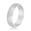 Men's Rock Finish Wedding Ring DiamondStatus