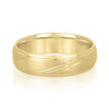 Men's Polish Claw Lined Wedding Ring DiamondStatus