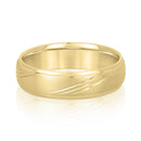 Men's Polish Claw Lined Wedding Ring