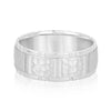 Men's Matte and Rock Finish Wedding Ring DiamondStatus