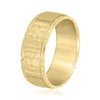 Men's Matte and Rock Finish Wedding Ring DiamondStatus