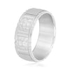 Men's Matte and Rock Finish Wedding Ring DiamondStatus