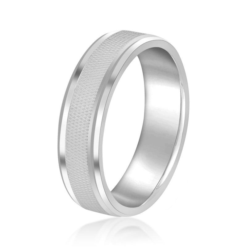 Men's Diamond Cut Wedding Ring