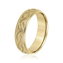 Men's Weave Effect Wedding Ring
