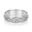 Men's Weave Effect Wedding Ring