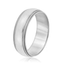 Men's Thick Coin Edge Wedding Ring