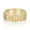 Men's Rectangular Raised Finish Wedding Ring DiamondStatus