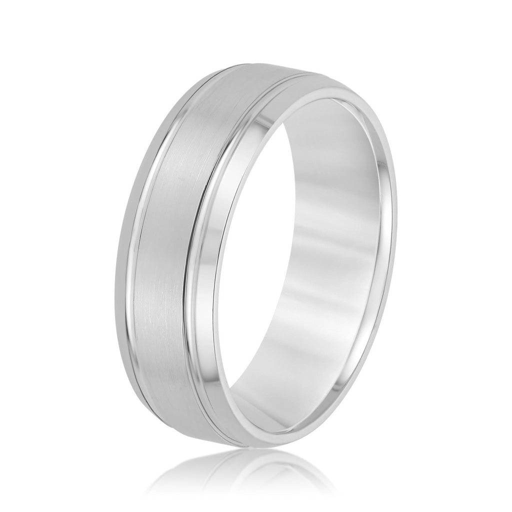 Men's Fine Matte Finish Wedding Ring